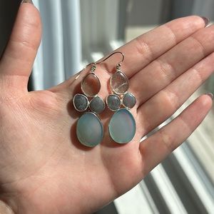 Stella & Dot seaglass earrings